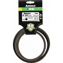 Courroie trapézoïdale X-Grip v de type 4L530 - Arnold