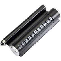 Memkey - 1 x Handy-Parkkarte mit Aromatherapie-Sicherheitshammer, zerbrochenes Fenster, Nummernschild, Handyhalter, Auto-Kennzeichen