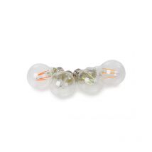 HQ-Power Bombilla led, vidrio transparente, E27, 4 piezas