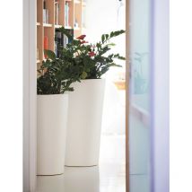 Slide - X-Pot Arancione - ø 85 / 120 Vaso decorativo in polietilene originale colorato giardino di design esterno interno bar ristorante hotel
