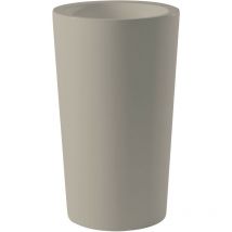Slide - X-Pot Grigio tortora - ø 49 / 83 Vaso decorativo in polietilene originale colorato giardino di design esterno interno bar ristorante hotel