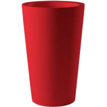 X-Pot Rosso fiamma - ø 62 / 98 Vaso decorativo in polietilene originale Slide colorato giardino di design esterno interno bar ristorante hotel