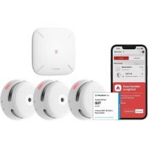 Smart Rauchmelder XS01-M + SBS50 Basisstation FS31 3 Stück EN14604 wlan - X-sense