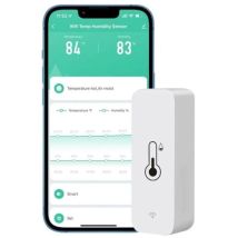 X Wlan-hygrometer Für Auto, Zuhause, Drinnen Und Draußen – Kabelloser Temperatur- Und Feuchtigkeitssensor Mit Remote-app-alarm, Funktioniert Mit Der 