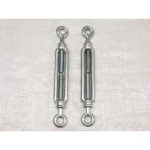 X2 M10 Galvanised Forged Straining Screw Eye Eye - Caravan Turnbuckle Open Body