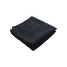 Buyaparcel - x10 Pack 280gsm Black Illusion Microfibre Cleaning Cloth Buffing