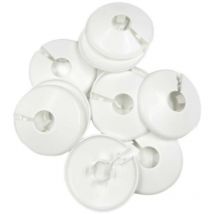 PC22 Talon 22mm Pipe Collars Covers White 10 Pack