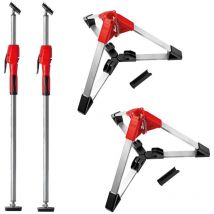 X2 Bessey STE250 Telescopic Drywall Support 1450-2500mm + X2 Tripod Support Base