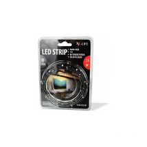 X4-life - 701501, bande de led 1 M blanc chaud avec piles, plastique, 100 X 0,8 X 0,3 CM X4-TECH