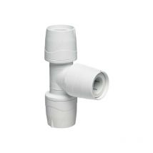 X5 Polypipe PolyMax MAX215 15mm Pushfit Equal Tee White