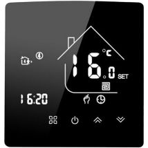 X5HGE Chauffage de l'eau Thermostat de sol chauffant à deux voies avec miroir Thermostat de chauffage de l'eau intelligent avec programmation wifi