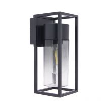 Applique murale filaire noire fumée contemporain IP44, culot E27, 40W max - APFE40WNMODF - Xanlite
