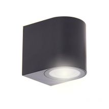 Applique murale filaire noire IP44, culot GU10, 40W max - APFG40WN - Xanlite