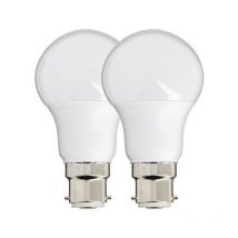 Lot de 2 Ampoules led A60, culot B22, 10W cons. (60W eq.), lumière blanc chaud - PACK2EB806G - Xanlite
