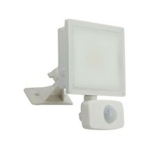 Xanlite - Projecteur led Mural Blanc, Détecteur de Mouvement Inclus, 20 w, 1600 Lumens - PR20WMDB