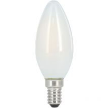 Ampoule fil. led, E14, 470LM remp. 40W, bougie, blc CHD,MATE,RA90,RÉG. Xavax