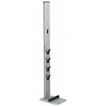 Xavax - 00110235 - Organiseur sur pied (aluminium), noir et argenté