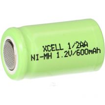 XCell Akku 1/2 AA 1,2V 600mAh Ni-MH. X1/2AA600