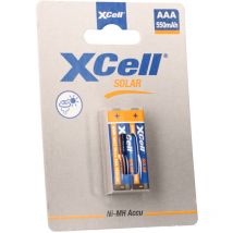 Solar Akkus X550AAA Micro Ni-MH 1,2V 550mAh 2er Blister - Xcell