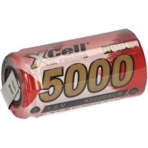 Sub-c Akku Zelle 5000mAh 1,2V nimh Hochleistungszelle mit u Lötfahne - Xcell