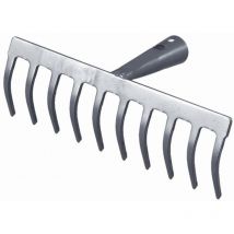 Gartenrechen 16 Zinken 41 cm Hammerschlag-anthrazit