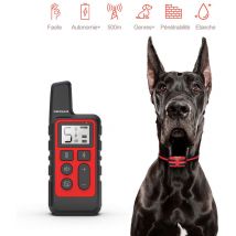 Xichao - Anti-Bellhalsband für Hunde, Hundetrainingshalsband mit 500 Meter Fernbedienung, IP67 wasserdichter wiederaufladbarer Empfänger mit 3 Modi