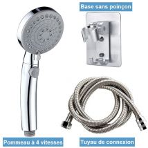 Handbrausegarnitur mit vier Geschwindigkeiten und Stopptaste - Xichao