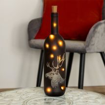 XL-LED-Deko-Flasche Elch H37cm-D76933