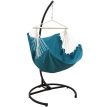 Xl Outdoor Hammock Chair 155x125cm - Garden Hanging Chair - Hammock Swing Chair - schwarz