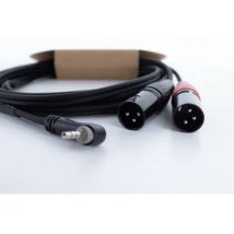 Xlr Adattatore A Y Cordial Ey 1 Wrmm [1x Spina Jack Da 3.5 Mm - 2x Spina Xlr 3 Poli] 1 M Nero