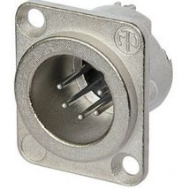 Xlr embase mâle, contacts droits Neutrik NC5MD-LX Nombre de pôles: 5 argent 1 pc(s)