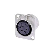 Neutrik - xlr embase femelle, contacts droits NC4FD-L-1 nombre de pôles: 4 argent 1 pc(s)