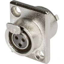 Xlr Embase Femelle, Verticale Hicon Hi-xmef3 Nombre De Pôles: 3 Argent 1 Pc(s) D16196