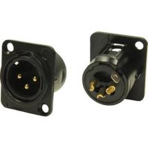 Fc61905 Xlr Embase Mâle Nombre De Pôles: 3 Noir 1 Pc(s) Q705852 - Cliff