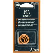 Xltech 6 Joints compatible avec Renault. Dacia