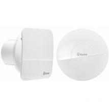 Xpelair - Simply Silent Contour Extractor Fan Timer Humidistat 4' White Recessed