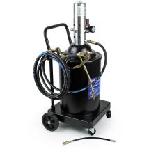 Wiltec 15l pneumatische Druckluft-Fettpresse für Profis für Schmierarbeiten an Kfz und Maschinen