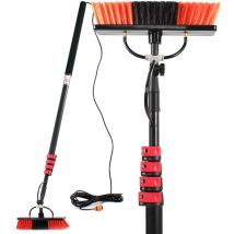 Cepillo con mango telescópico 7 m set para ventanas y paneles solares limpieza lavado agua - Xpotool
