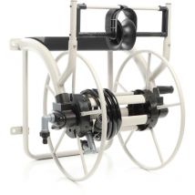 Chariot Enrouleur de tuyau 60m Métal Montage mural avec Manivelle Tuyau Arrosage Dispositif Mobile Irrigation Mobile Jardin - Xpotool