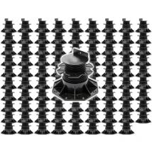Juego de 90 bases regulables para terraza carga máxima 2700kg ajustable en altura 60-128mm - Xpotool