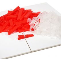 Xpotool - Kit Système Nivellement 1000 Cales 5000 Croisillons 1,5mm Carreleur Pose Carrelage Mur