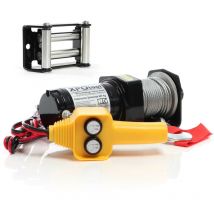 Xpotool - Kit Treuil électrique 907kg 12V avec câble en acier 12,5m 1CV & Guide-câble avec 907-1587kg