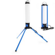 Led Tower 100W 360° Ausleuchtung Baustrahler 10.000 Lumen Arbeitsstrahler mit Steckdose - Xpotool