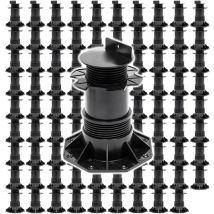 Xpotool - Lot de 90x Plots de terrasse – Charge 2700 kg – Hauteur réglable 140-210 mm – en pp – Pieds de support pour Lames Dalles Lambourdes