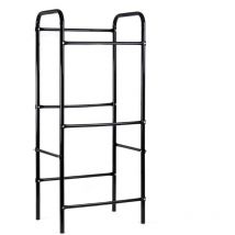 Wiltec Scaffale in acciaio a ripiani per 3 casse di bevande, porta casse d'acqua 50x33x116cm Max 20 kg/piano