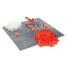 Xpotool - Sistema de nivelación de azulejos juego con 200 cuñas, 200 lengüetas de 2,0mm y 1 alicate