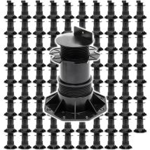Set 90x Stelzlager Für Terrassen, 2700kg, 137-215mm, Höhenverstellbare Stellfüße Für Terrassendielen, Platten Und Planken - Xpotool