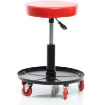 Tabouret de mécanicien Réglage hauteur Servante Atelier Pivotant 360° Roulettes Rangement - Xpotool
