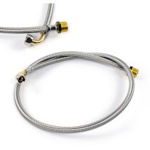 Xpotool - Tuyau blindé Flexible 800mm DN8 Raccord coudé 3/8' (14,95mm) Filet mâle 3/8' (16,66mm)
