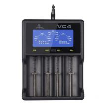 Xtar Série VC4 - Chargeur usb pour 4 batteries lithium-ion, noir
